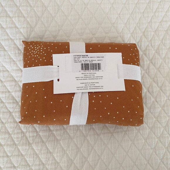 NWT Parachute Percale Crib Sheet in Terra Confetti - Picture 3 of 5